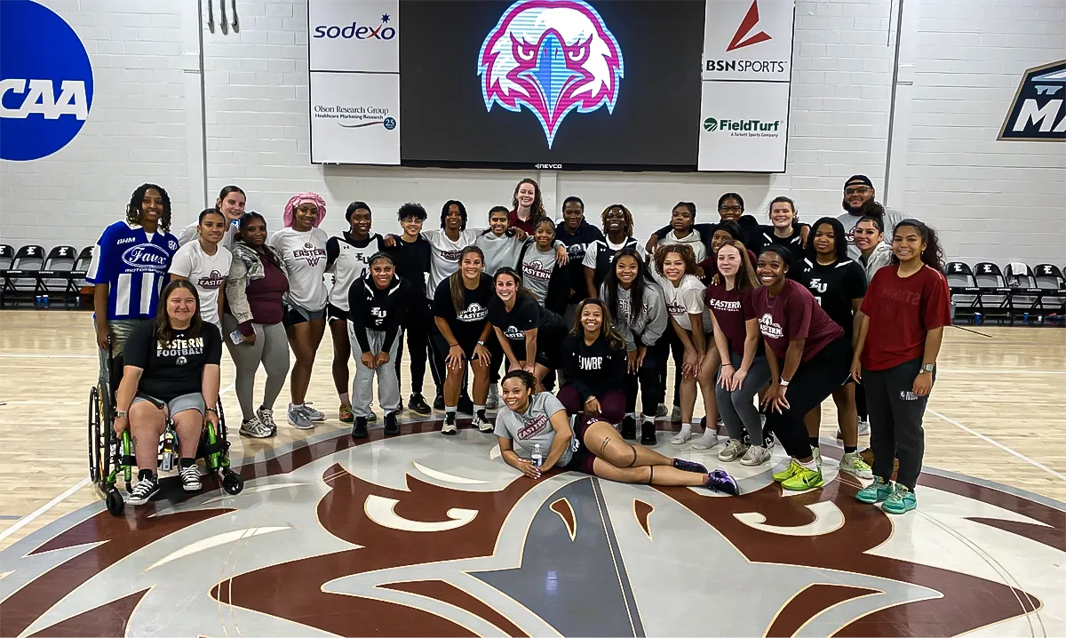 EU Women's Basketball team group photo